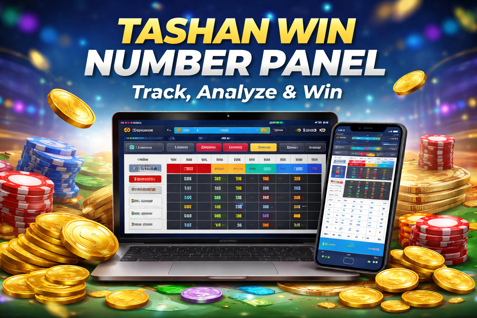 Tashan Win number panel